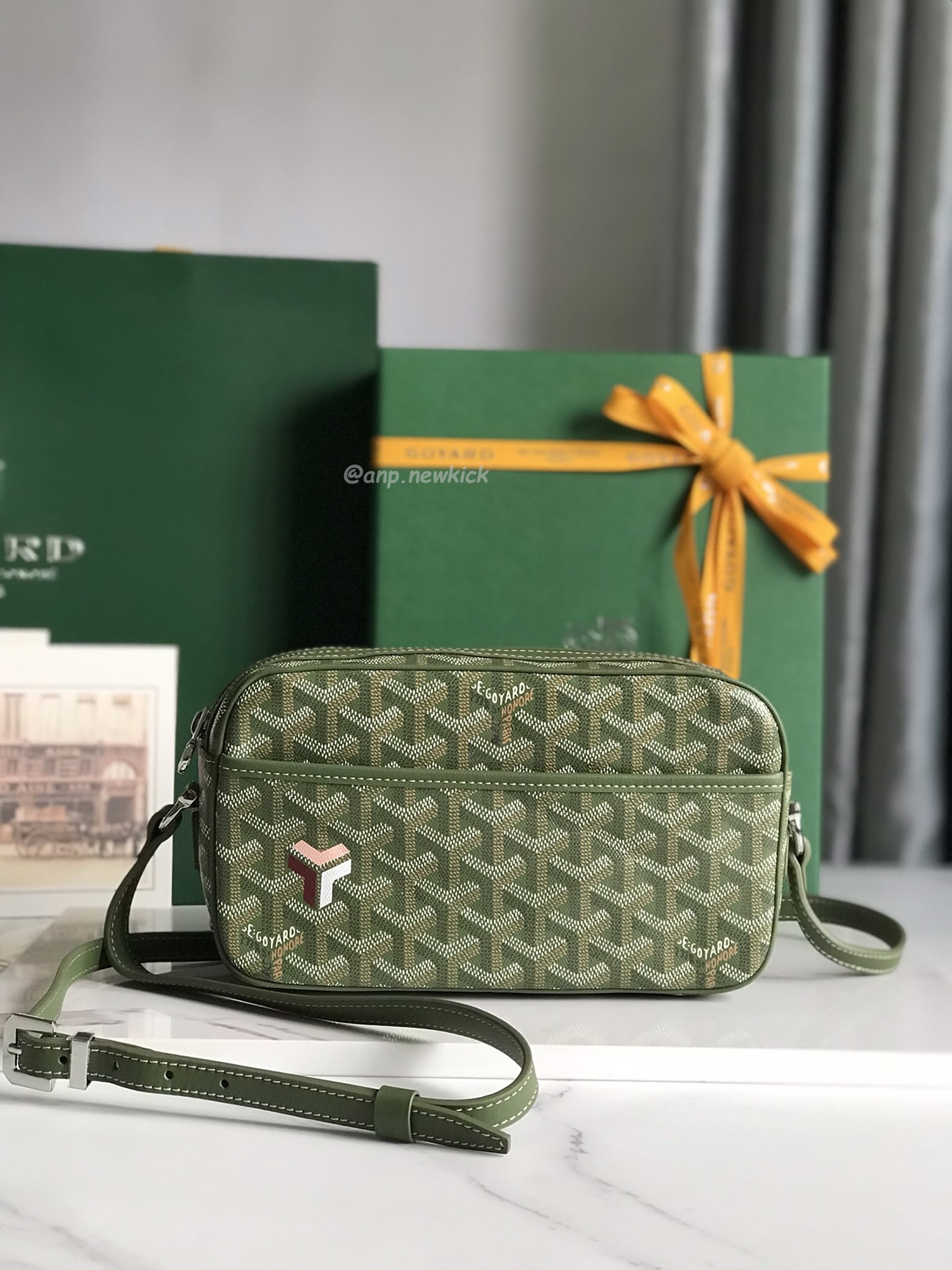 Goyard Cap Vert Camera Bag 13 Cm X 6.5 Cm X 22 Cm (33) - newkick.vip